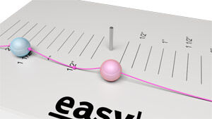 Pink bead on cord